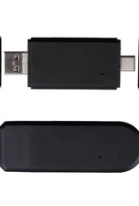 BASEY. SD Card Reader USB Micro SD Kaartlezer USB Type C / OTG 5-in-1 - Geschikt voor Telefoon, PC en Tablet
