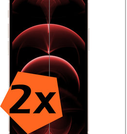 Nomfy Nomfy iPhone 14 Pro Max Screenprotector Glas Met Dichte Notch - 2 PACK