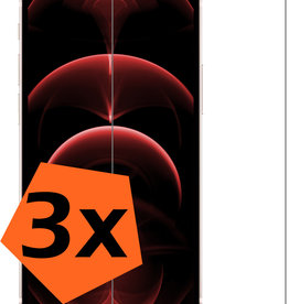 Nomfy Nomfy iPhone 14 Pro Max Screenprotector Glas Met Dichte Notch - 3 PACK