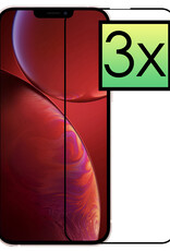 NoXx Screenprotector voor iPhone 14 Screenprotector Tempered Glass Gehard Glas Display Full Screen Cover - 3x