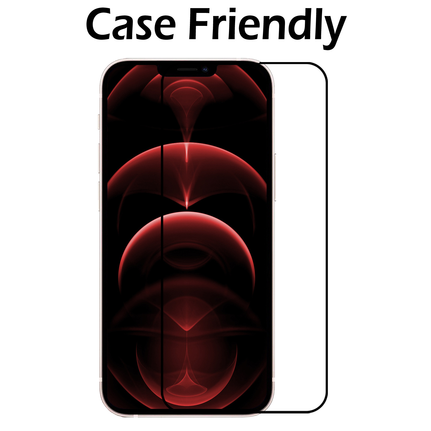 Nomfy Screenprotector Geschikt voor iPhone 14 Screenprotector Bescherm Glas - Screenprotector Geschikt voor iPhone 14 Screen Protector Tempered Glass Full Screen Full Cover - 2 PACK