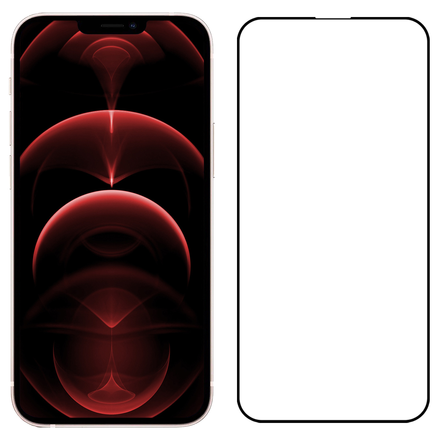 Nomfy Screenprotector Geschikt voor iPhone 14 Screenprotector Bescherm Glas - Screenprotector Geschikt voor iPhone 14 Screen Protector Tempered Glass Full Screen Full Cover - 2 PACK