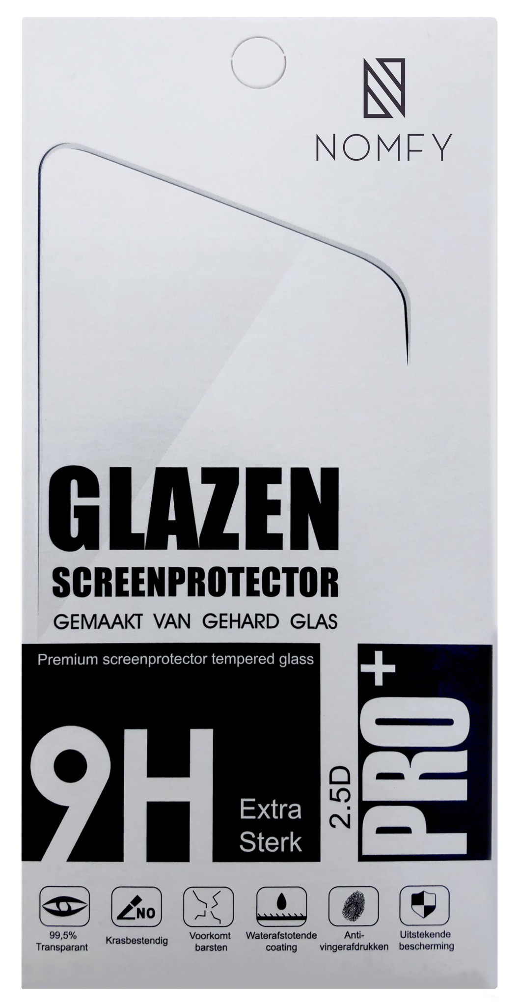 Nomfy Screenprotector Geschikt voor iPhone 14 Screenprotector Bescherm Glas - Screenprotector Geschikt voor iPhone 14 Screen Protector Tempered Glass Full Screen Full Cover - 2 PACK