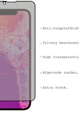 BASEY. Screenprotector Geschikt voor iPhone 14 Pro Screenprotector Privacy Beschermglas - Screenprotector Geschikt voor iPhone 14 Pro Screen Protector Full Screen Privacy