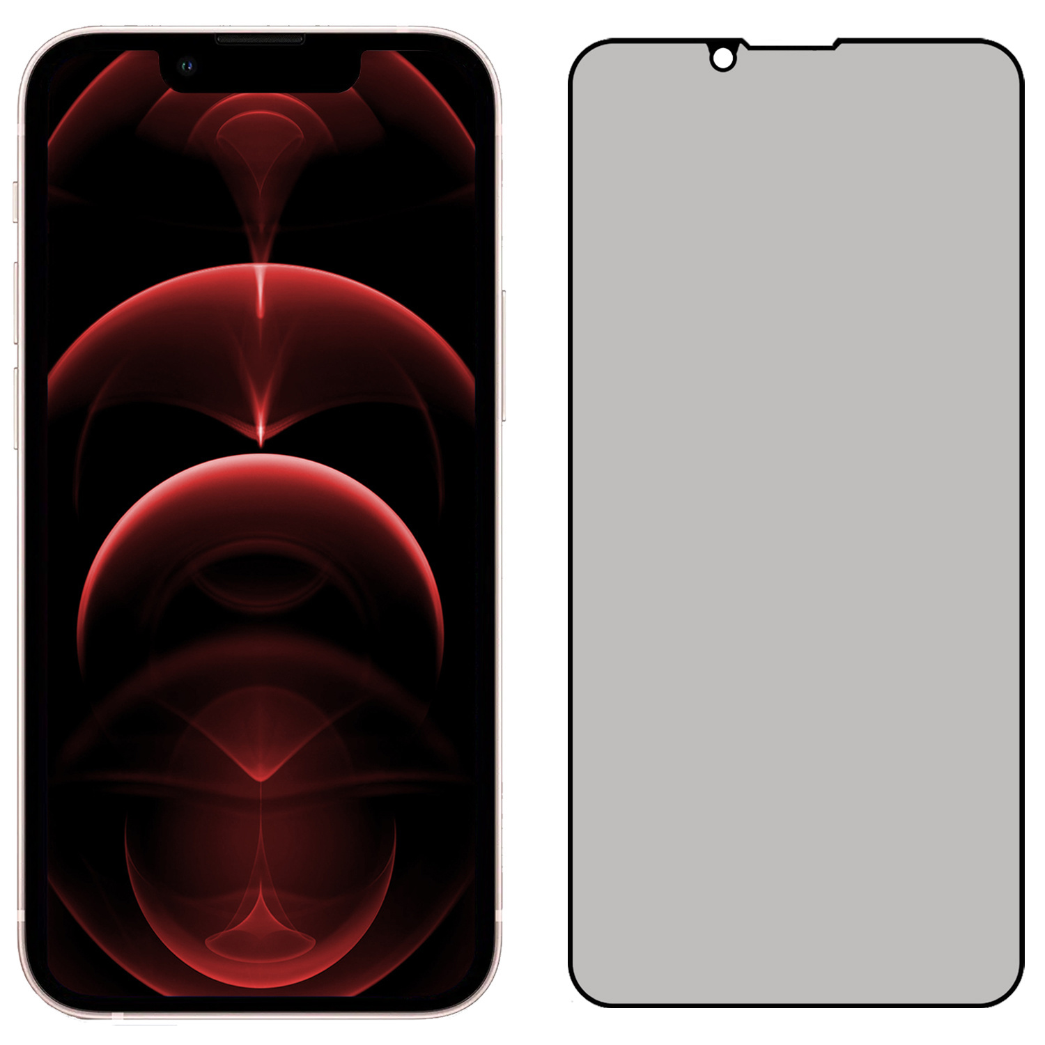 Nomfy Screenprotector Geschikt voor iPhone 14 Plus Screenprotector Privacy Bescherm Glas - Screenprotector Geschikt voor iPhone 14 Plus Privacy Screenprotector Tempered Glass - 2 PACK