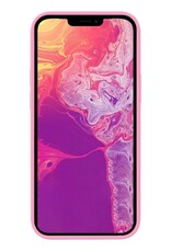BASEY. Hoes Geschikt voor iPhone 14 Hoesje Siliconen Back Cover Case - Hoesje Geschikt voor iPhone 14 Hoes Cover Hoesje - Lichtroze