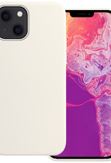 BASEY. Hoes Geschikt voor iPhone 14 Plus Hoesje Siliconen Back Cover Case - Hoesje Geschikt voor iPhone 14 Plus Hoes Cover Hoesje - Wit