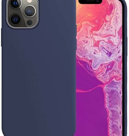 BASEY. iPhone 14 Pro Max Hoesje Siliconen - Donkerblauw