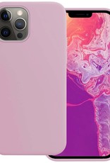 BASEY. Hoes Geschikt voor iPhone 14 Pro Max Hoesje Siliconen Back Cover Case - Hoesje Geschikt voor iPhone 14 Pro Max Hoes Cover Hoesje - Lila