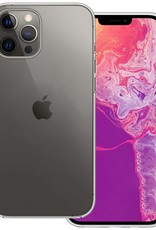 BASEY. Hoes Geschikt voor iPhone 14 Pro Max Hoesje Siliconen Back Cover Case - Hoesje Geschikt voor iPhone 14 Pro Max Hoes Cover Hoesje - Transparant