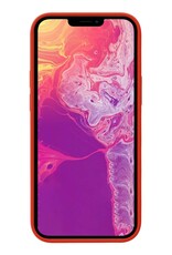 BASEY. Hoes Geschikt voor iPhone 14 Pro Hoesje Siliconen Back Cover Case - Hoesje Geschikt voor iPhone 14 Pro Hoes Cover Hoesje - Rood - 2 Stuks