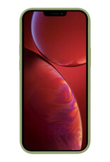 NoXx Hoes Geschikt voor iPhone 14 Hoesje Cover Siliconen Back Case Hoes - Groen