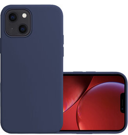 NoXx NoXx iPhone 14 Plus Hoesje Siliconen - Donkerblauw