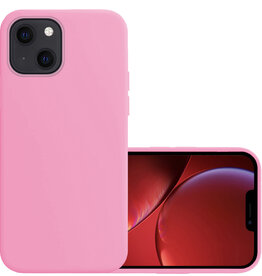 NoXx NoXx iPhone 14 Plus Hoesje Siliconen - Lichtroze