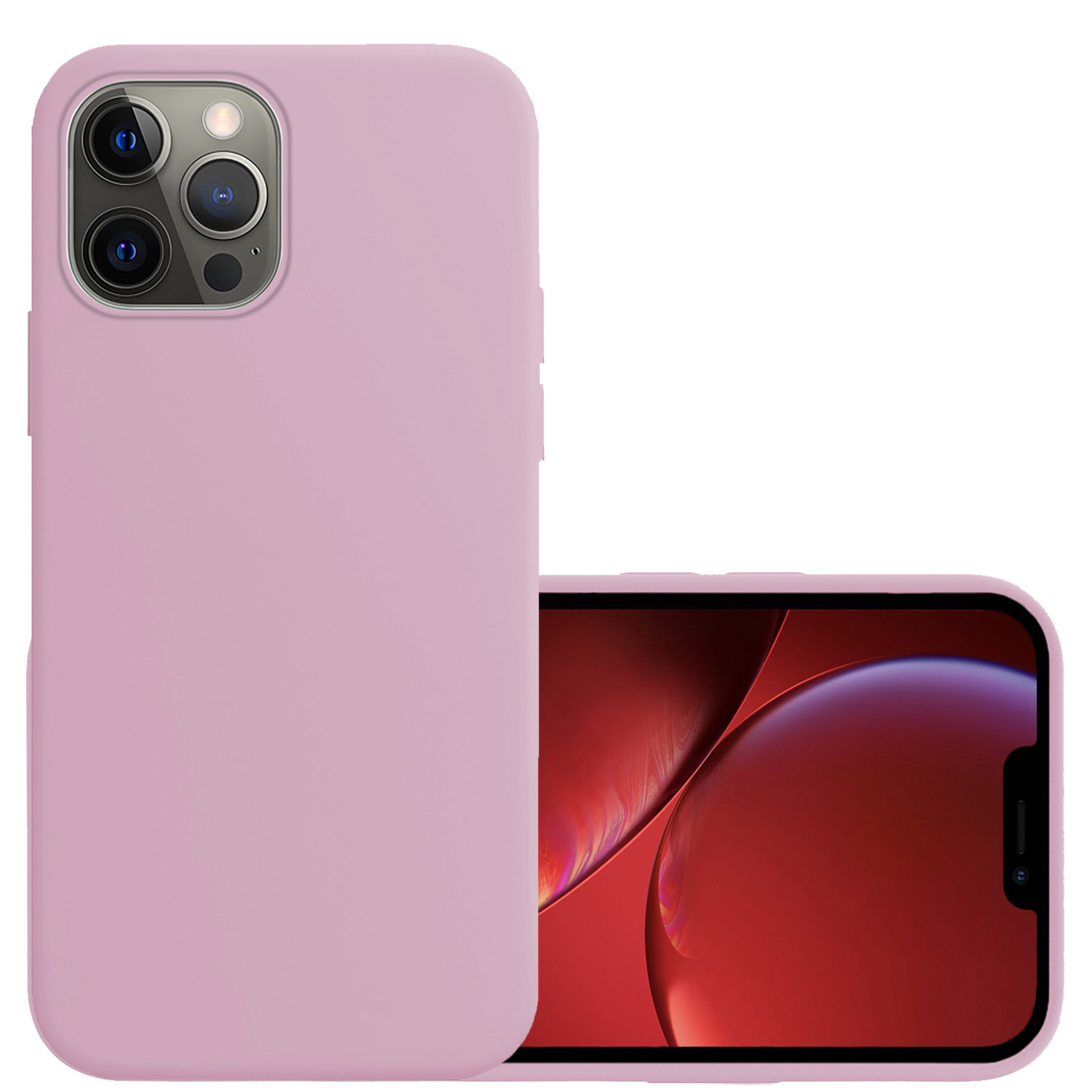 NoXx Hoes Geschikt voor iPhone 14 Pro Hoesje Cover Siliconen Back Case Hoes - Lila