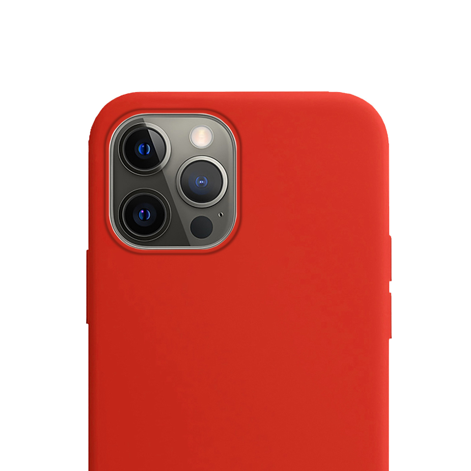 NoXx Hoes Geschikt voor iPhone 14 Pro Hoesje Cover Siliconen Back Case Hoes - Rood