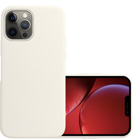 NoXx iPhone 14 Pro Hoesje Siliconen - Wit