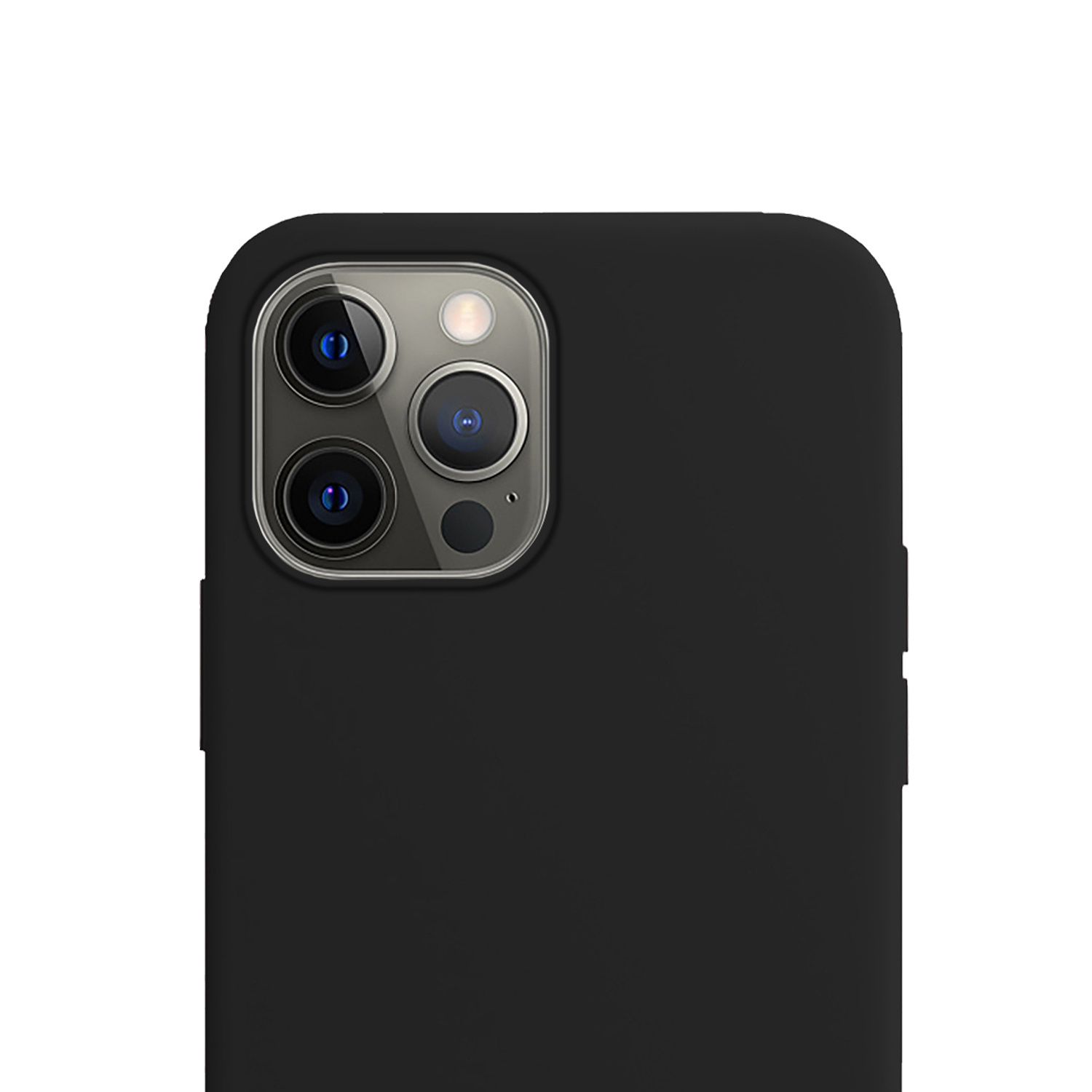 Hoes Geschikt voor iPhone 14 Pro Hoesje Cover Siliconen Back Case Hoes - Zwart