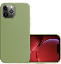 NoXx iPhone 14 Pro Max Hoesje Siliconen - Groen