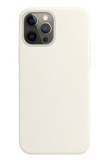 NoXx Hoes Geschikt voor iPhone 14 Pro Max Hoesje Cover Siliconen Back Case Hoes - Wit
