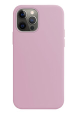 Hoes Geschikt voor iPhone 14 Pro Hoesje Cover Siliconen Back Case Hoes - Lila - 2x