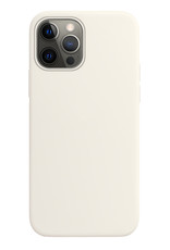 NoXx Hoes Geschikt voor iPhone 14 Pro Hoesje Cover Siliconen Back Case Hoes - Wit - 2x