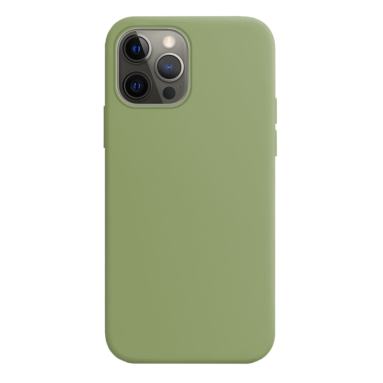 Hoes Geschikt voor iPhone 14 Pro Max Hoesje Cover Siliconen Back Case Hoes - Groen - 2x