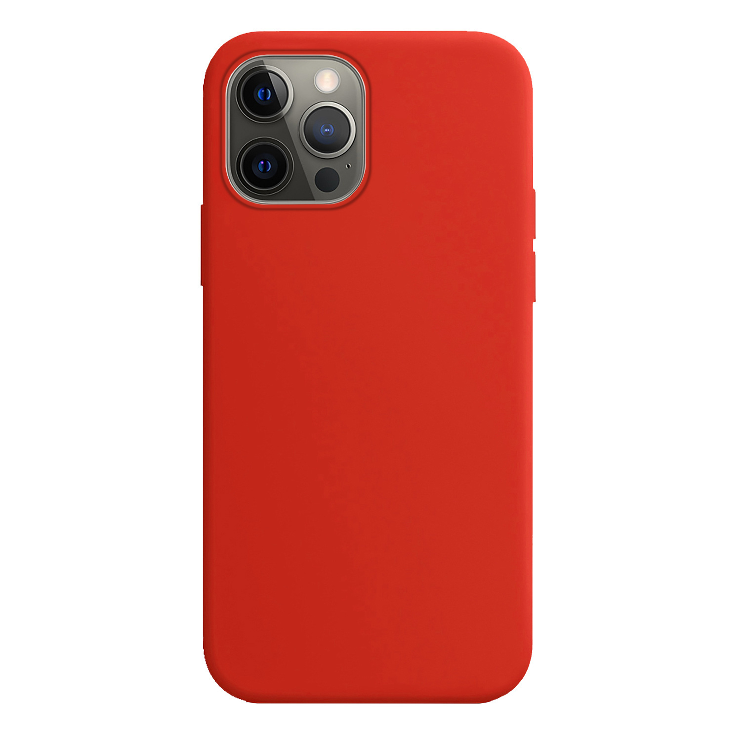 Hoes Geschikt voor iPhone 14 Pro Max Hoesje Cover Siliconen Back Case Hoes - Rood - 2x