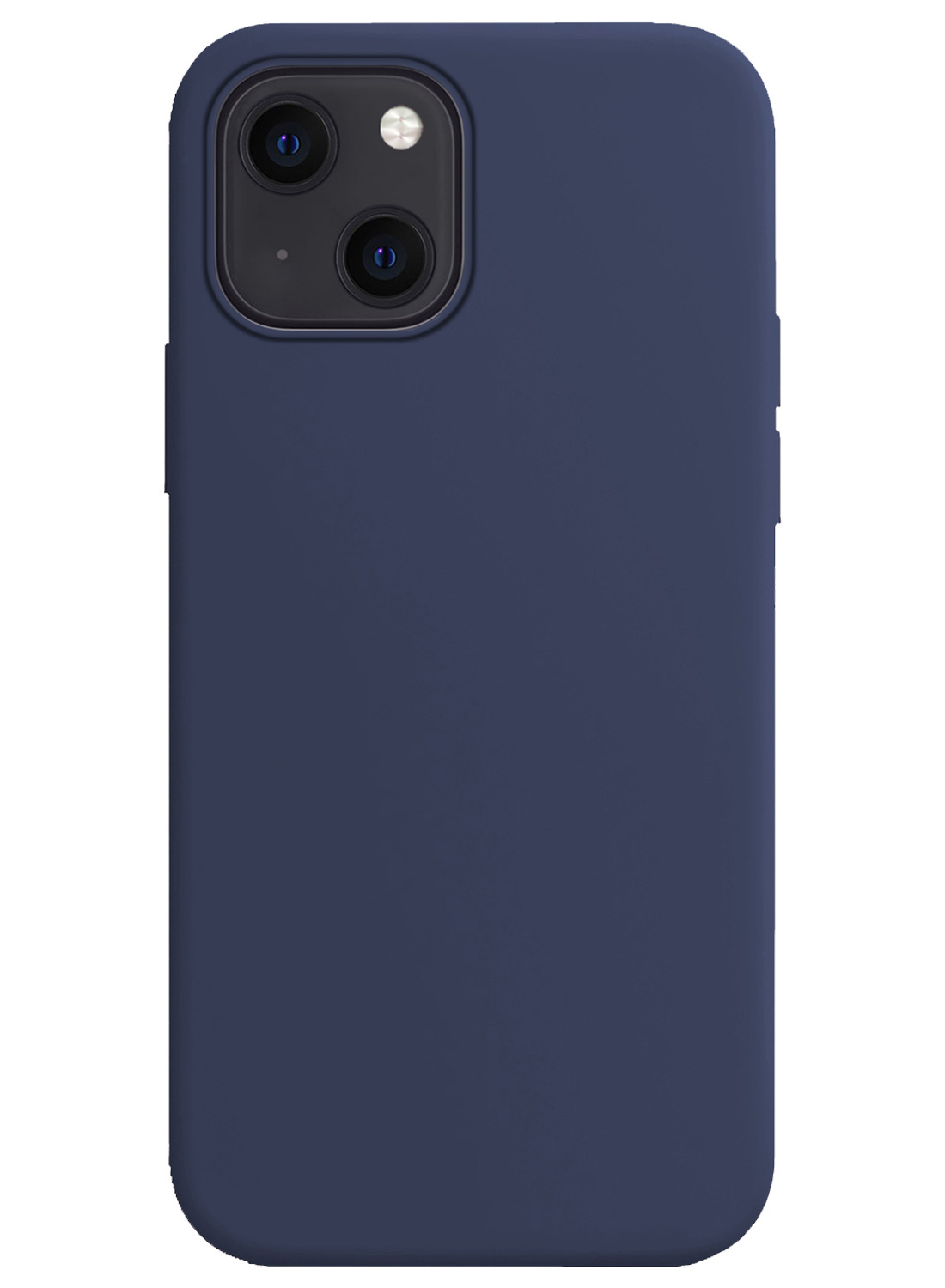 Nomfy Hoesje Geschikt voor iPhone 14 Hoesje Siliconen Cover Case - Hoes Geschikt voor iPhone 14 Hoes Back Case - Donkerblauw