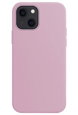 Nomfy Hoesje Geschikt voor iPhone 14 Hoesje Siliconen Cover Case - Hoes Geschikt voor iPhone 14 Hoes Back Case - Lila