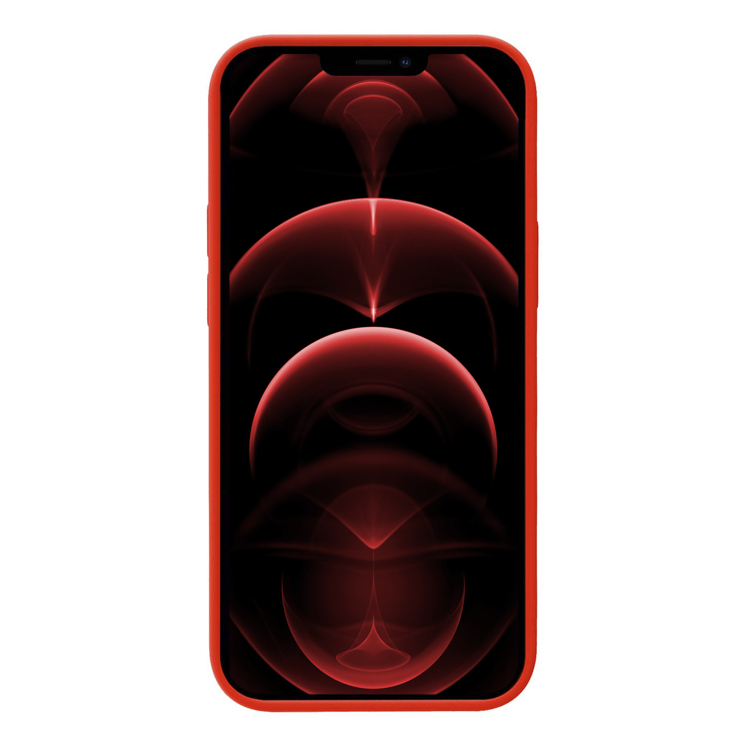 Hoesje Geschikt voor iPhone 14 Hoesje Siliconen Cover Case - Hoes Geschikt voor iPhone 14 Hoes Back Case - Rood