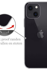 Hoesje Geschikt voor iPhone 14 Hoesje Siliconen Cover Case - Hoes Geschikt voor iPhone 14 Hoes Back Case - Transparant
