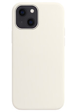 Hoesje Geschikt voor iPhone 14 Hoesje Siliconen Cover Case - Hoes Geschikt voor iPhone 14 Hoes Back Case - Wit
