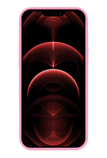 Hoesje Geschikt voor iPhone 14 Plus Hoesje Siliconen Cover Case - Hoes Geschikt voor iPhone 14 Plus Hoes Back Case - Lichtroze