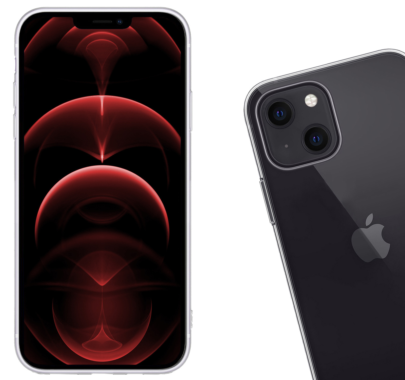 Hoesje Geschikt voor iPhone 14 Plus Hoesje Siliconen Cover Case - Hoes Geschikt voor iPhone 14 Plus Hoes Back Case - Transparant