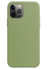 Nomfy Hoesje Geschikt voor iPhone 14 Pro Hoesje Siliconen Cover Case - Hoes Geschikt voor iPhone 14 Pro Hoes Back Case - Groen