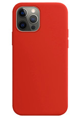 Nomfy Hoesje Geschikt voor iPhone 14 Pro Hoesje Siliconen Cover Case - Hoes Geschikt voor iPhone 14 Pro Hoes Back Case - Rood