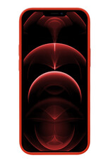 Nomfy Hoesje Geschikt voor iPhone 14 Pro Hoesje Siliconen Cover Case - Hoes Geschikt voor iPhone 14 Pro Hoes Back Case - Rood
