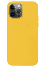 Hoesje Geschikt voor iPhone 14 Pro Max Hoesje Siliconen Cover Case - Hoes Geschikt voor iPhone 14 Pro Max Hoes Back Case - Geel