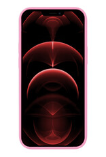 Hoesje Geschikt voor iPhone 14 Hoesje Siliconen Cover Case - Hoes Geschikt voor iPhone 14 Hoes Back Case - 2-PACK - Lichtroze