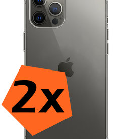Nomfy Nomfy iPhone 14 Pro Max Hoesje Shockproof - Transparant - 2 PACK