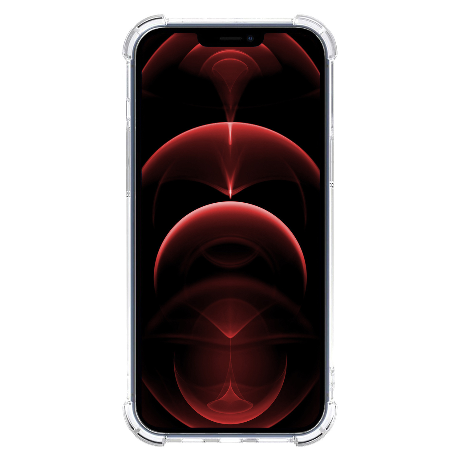 Nomfy Hoesje Geschikt voor iPhone 14 Pro Max Hoesje Shock Proof Cover Case Shockproof - Hoes Geschikt voor iPhone 14 Pro Max Hoes Siliconen Back Case - Transparant - 2 PACK