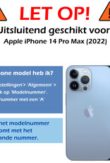 Nomfy Hoesje Geschikt voor iPhone 14 Pro Max Hoesje Shock Proof Cover Case Shockproof - Hoes Geschikt voor iPhone 14 Pro Max Hoes Siliconen Back Case - Transparant - 2 PACK