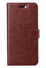 BASEY. Hoes Geschikt voor iPhone 14 Hoesje Bookcase Hoes Flip Case Book Cover - Hoesje Geschikt voor iPhone 14 Hoes Book Case Hoesje - Bruin