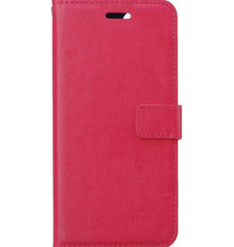 BASEY. BASEY. iPhone 14 Plus Hoesje Bookcase - Donkerroze