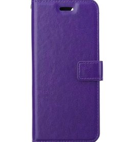 BASEY. iPhone 14 Pro Hoesje Bookcase - Paars