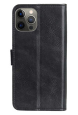 BASEY. Hoes Geschikt voor iPhone 14 Pro Max Hoesje Bookcase Hoes Flip Case Book Cover - Hoesje Geschikt voor iPhone 14 Pro Max Hoes Book Case Hoesje - Zwart