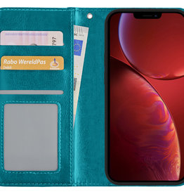 NoXx iPhone 14 Plus Hoesje Bookcase - Turquoise