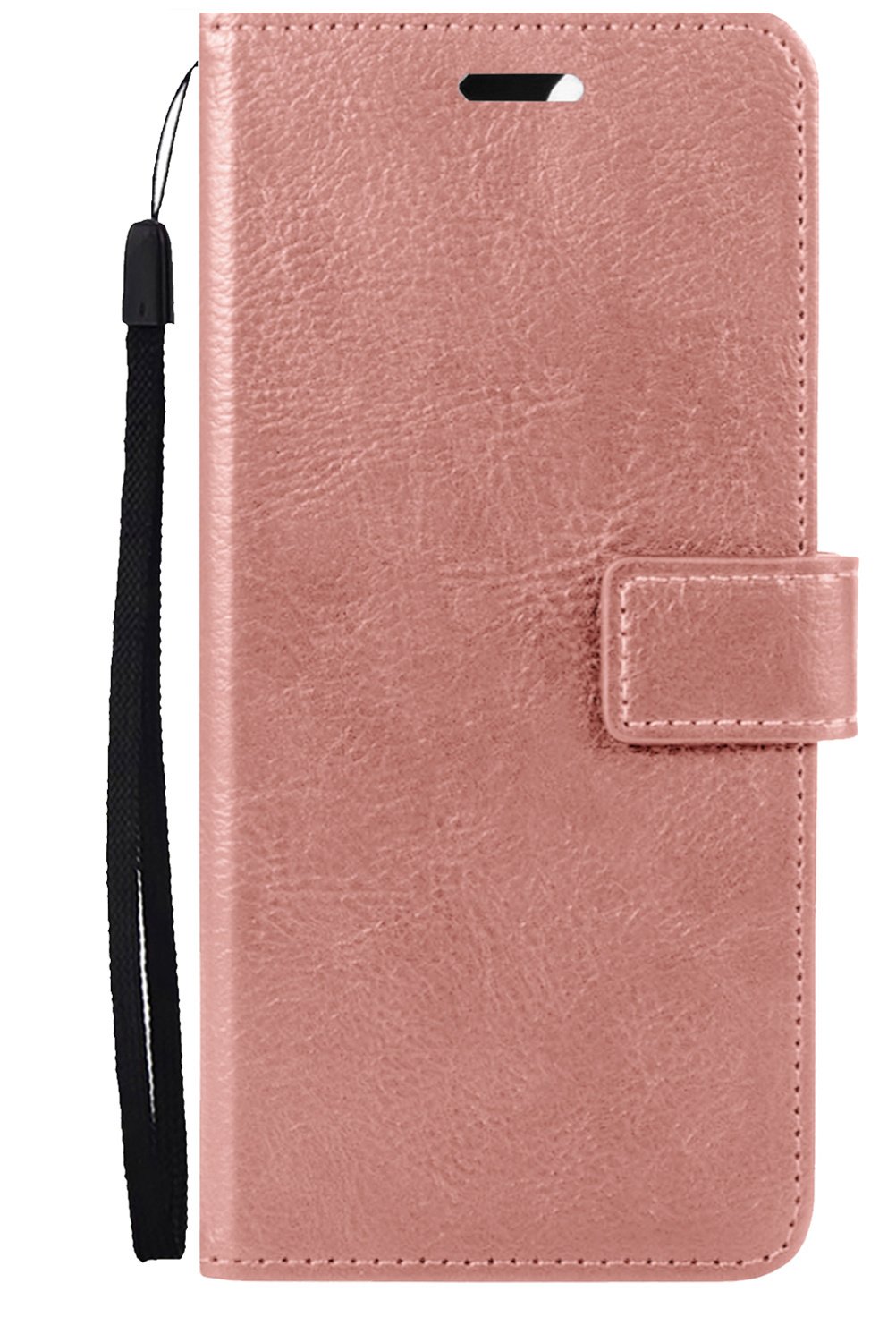 Nomfy Hoesje Geschikt voor iPhone 14 Hoes Bookcase Flipcase Book Cover - Hoes Geschikt voor iPhone 14 Hoesje Book Case - Rosé goud