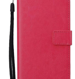 Nomfy Nomfy iPhone 14 Plus Hoesje Bookcase - Donkerroze